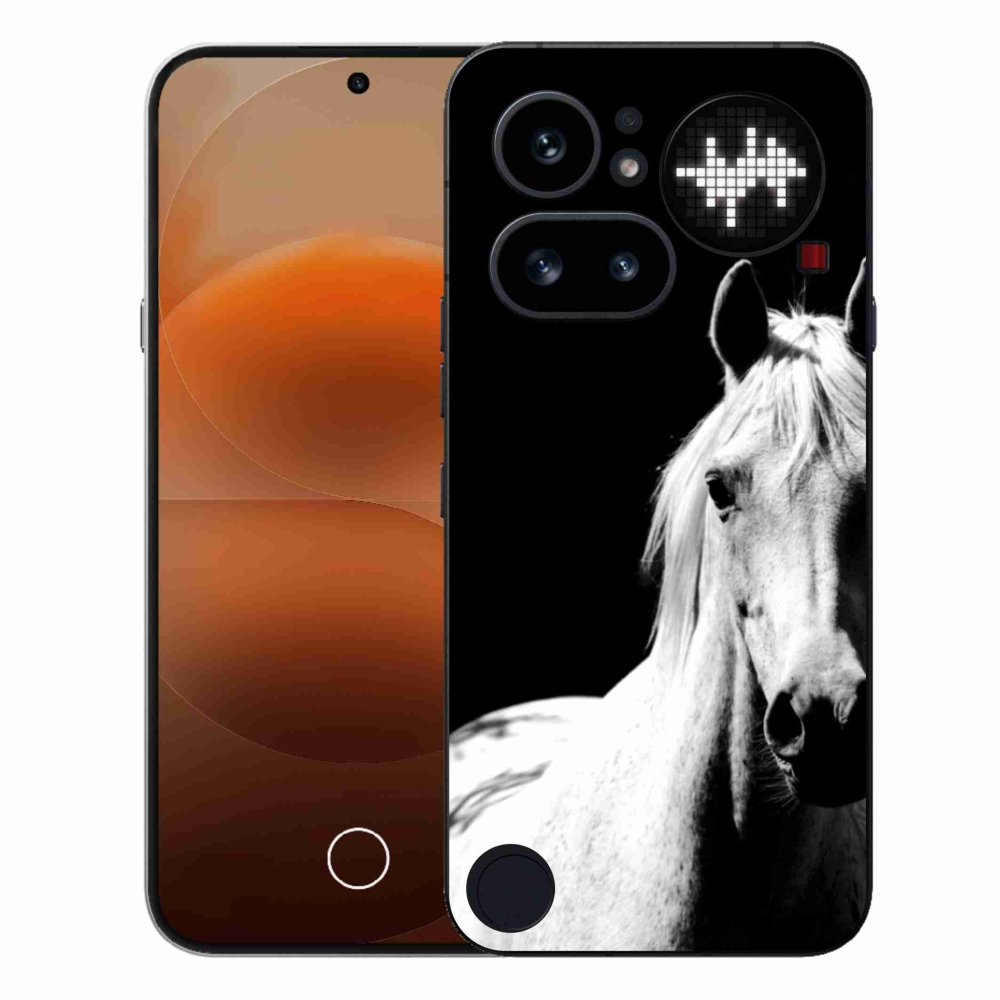 Gelový kryt mmCase na Nothing Phone (4a) - bílý kůň 5