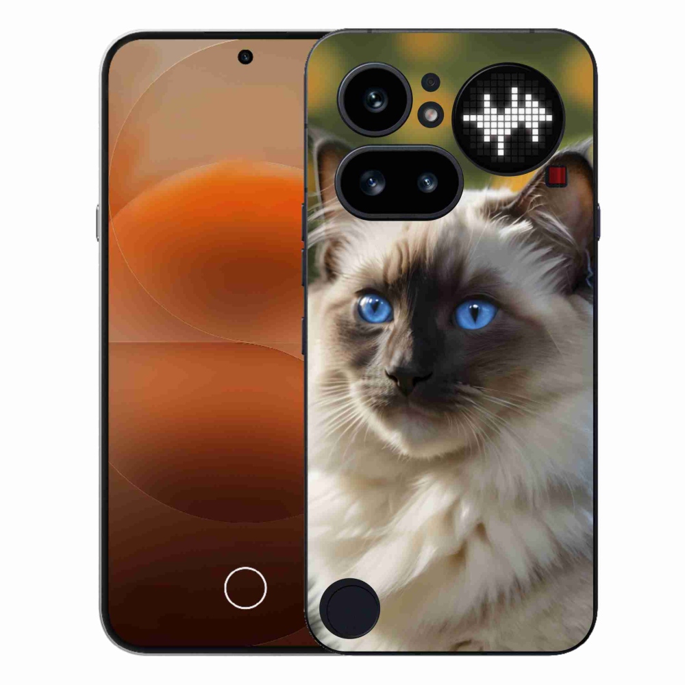 Gelový kryt mmCase na Nothing Phone (4a) - bílý ragdoll