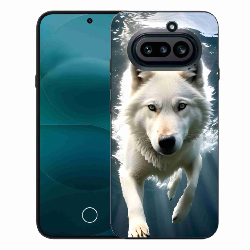 Gelový kryt mmCase na Nothing Phone (4a) - bílý vlk