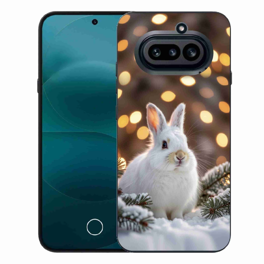 Gelový kryt mmCase na Nothing Phone (4a) - bílý zajíc