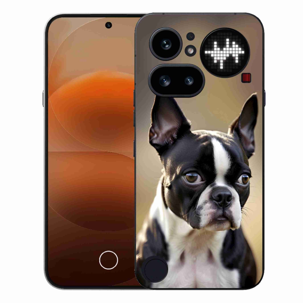 Gelový kryt mmCase na Nothing Phone (4a) - bostonský teriér