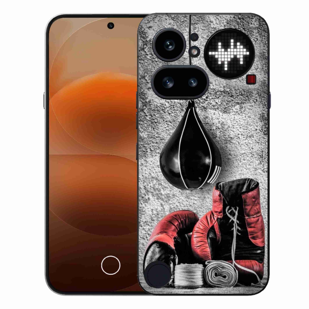 Gelový kryt mmCase na Nothing Phone (4a) - boxovací pytel a rukavice