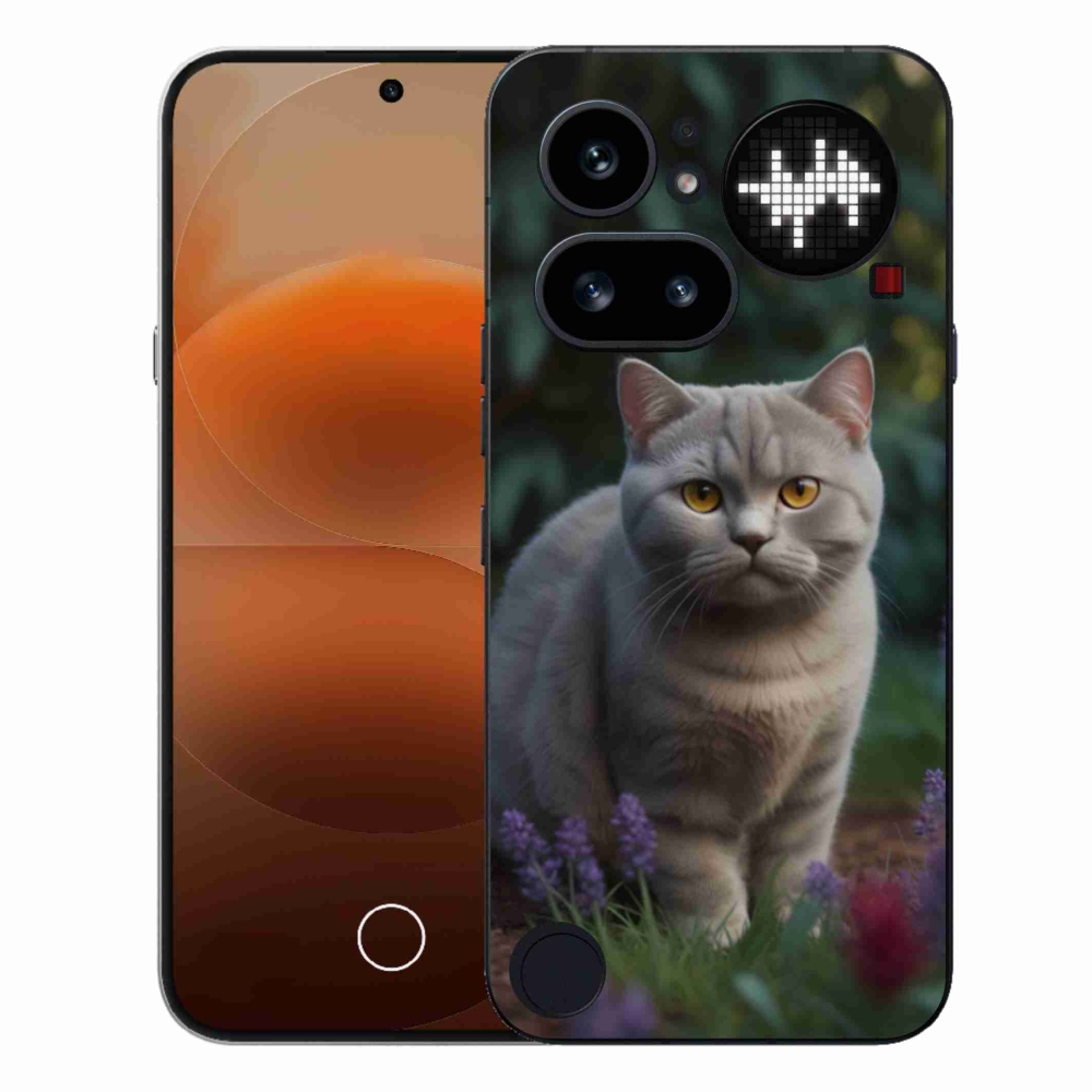 Gelový kryt mmCase na Nothing Phone (4a) - britská kočka