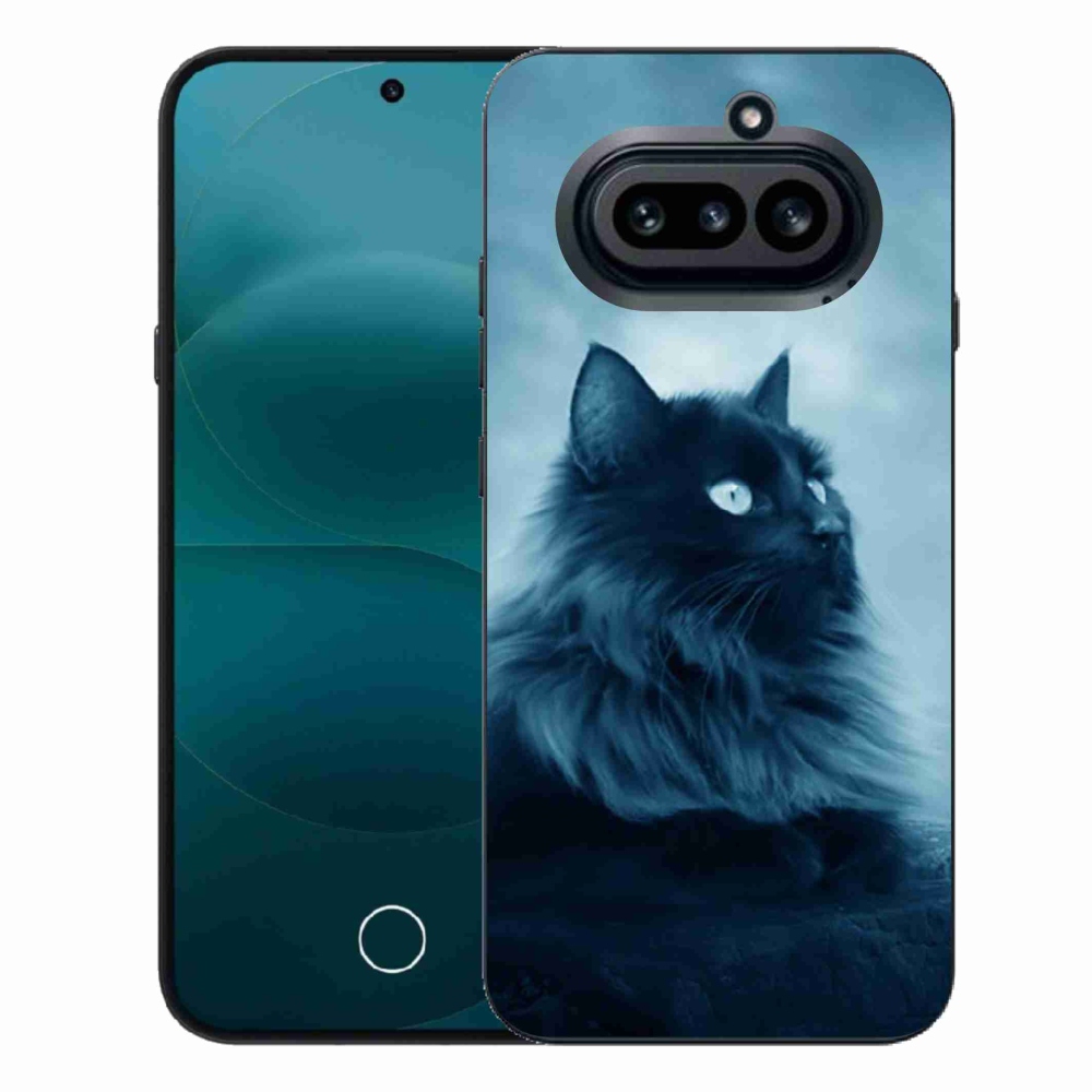 Gelový kryt mmCase na Nothing Phone (4a) - černá kočka 1