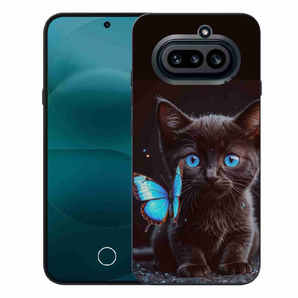 Gelový kryt mmCase na Nothing Phone (4a) - černé kotě 3