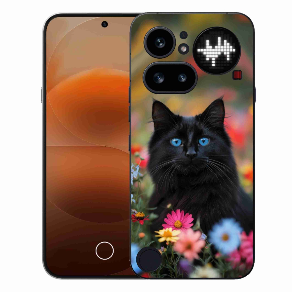 Gelový kryt mmCase na Nothing Phone (4a) - černé kotě 4