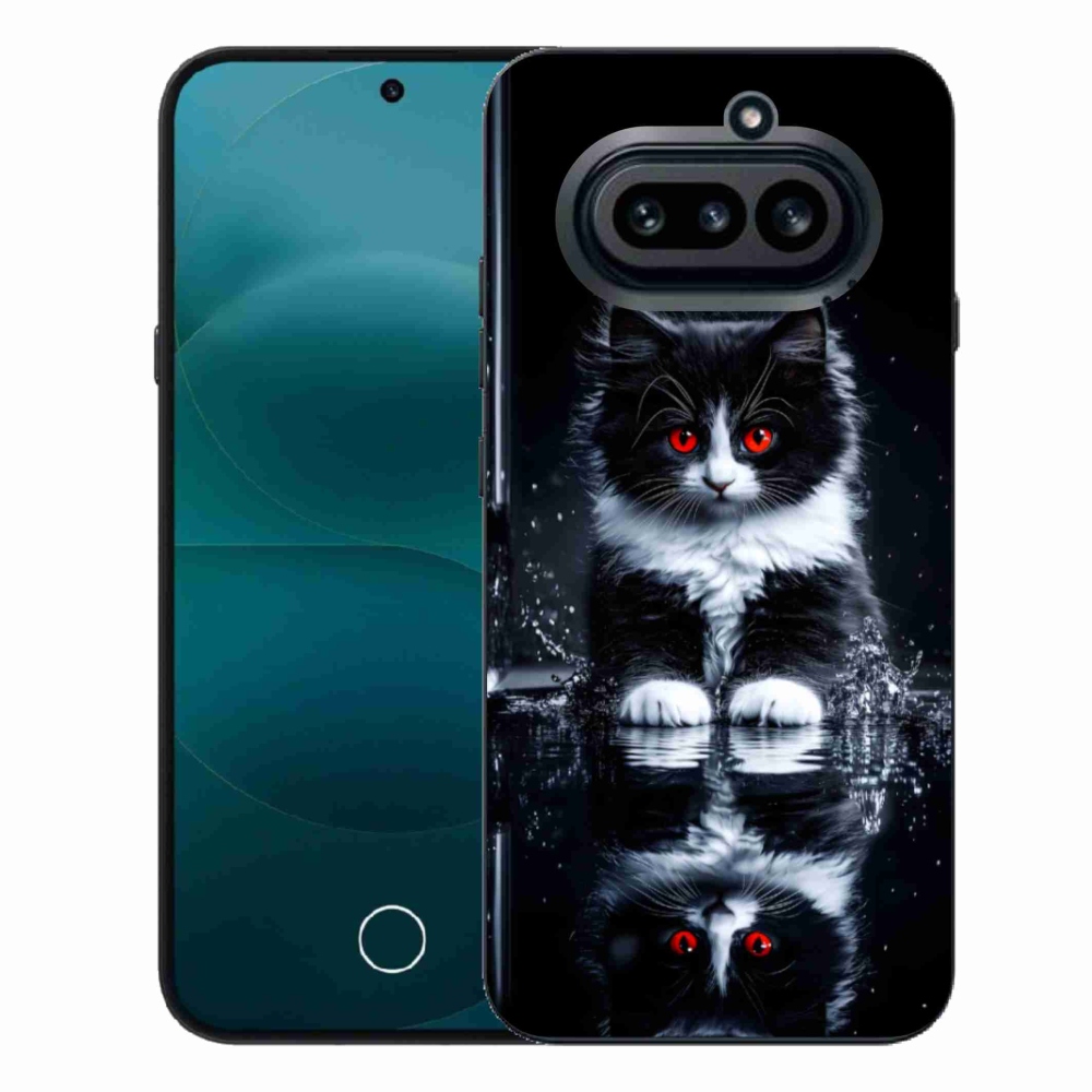 Gelový kryt mmCase na Nothing Phone (4a) - černobílé kotě