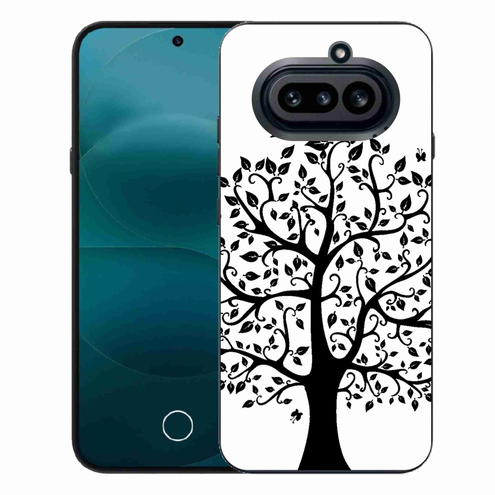 Gelový kryt mmCase na Nothing Phone (4a) - černobílý strom