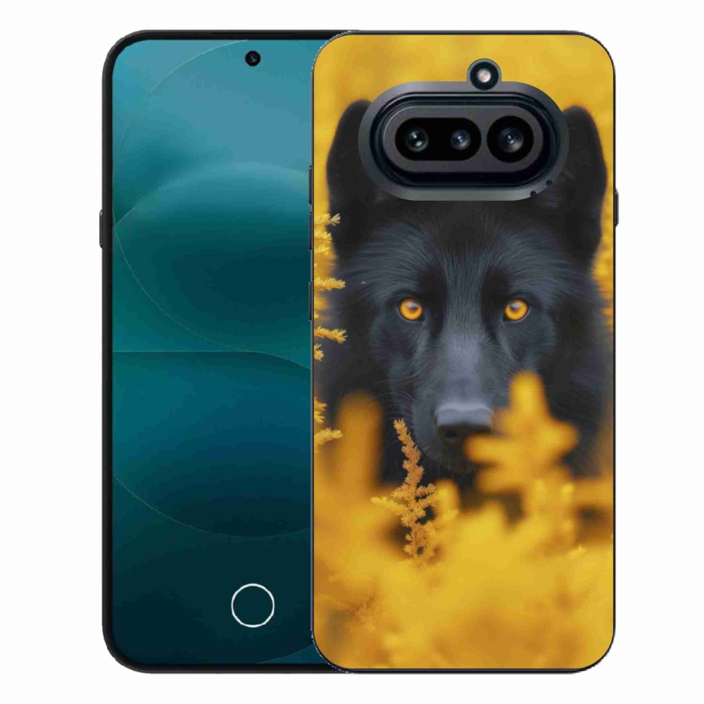 Gelový kryt mmCase na Nothing Phone (4a) - černý vlk 2