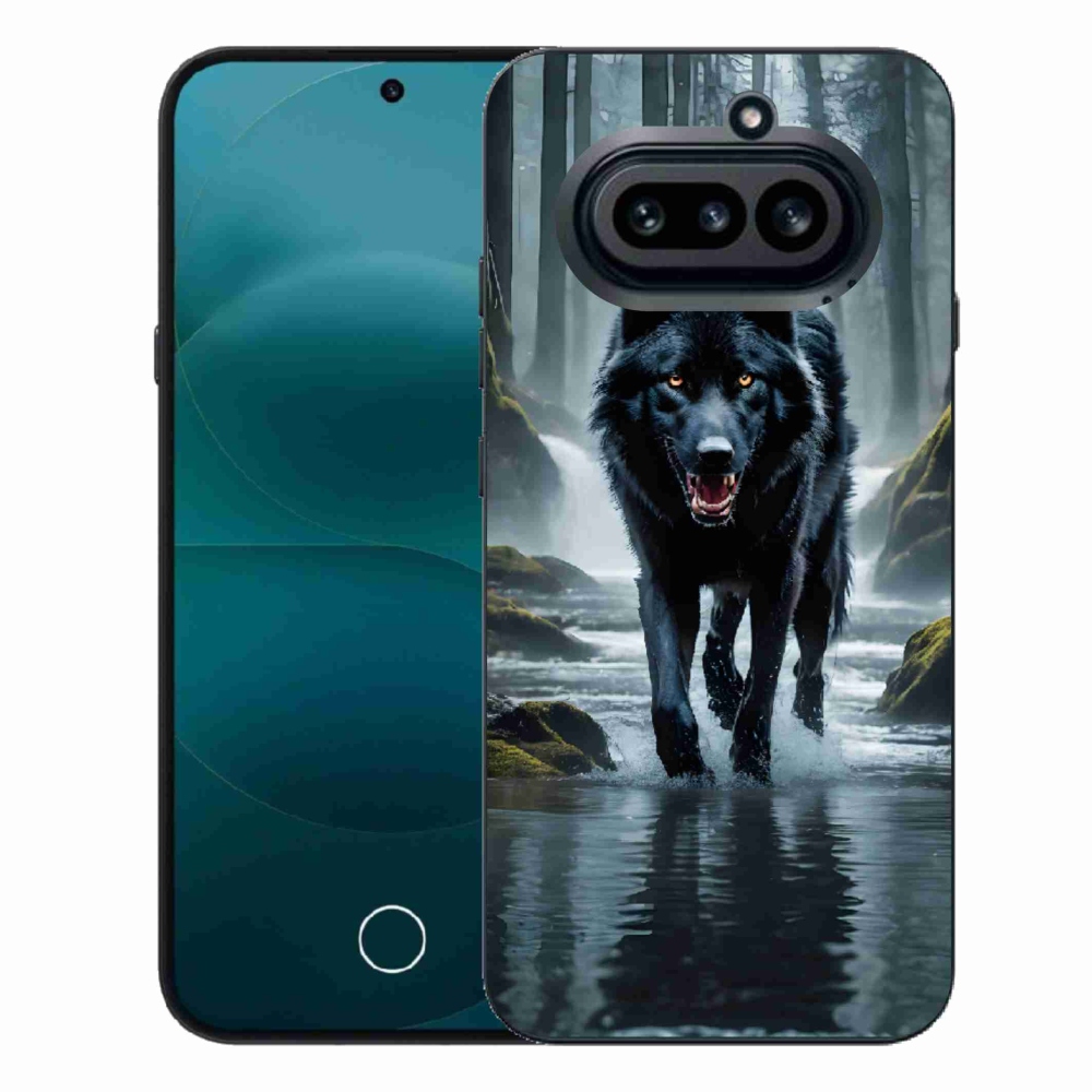 Gelový kryt mmCase na Nothing Phone (4a) - černý vlk