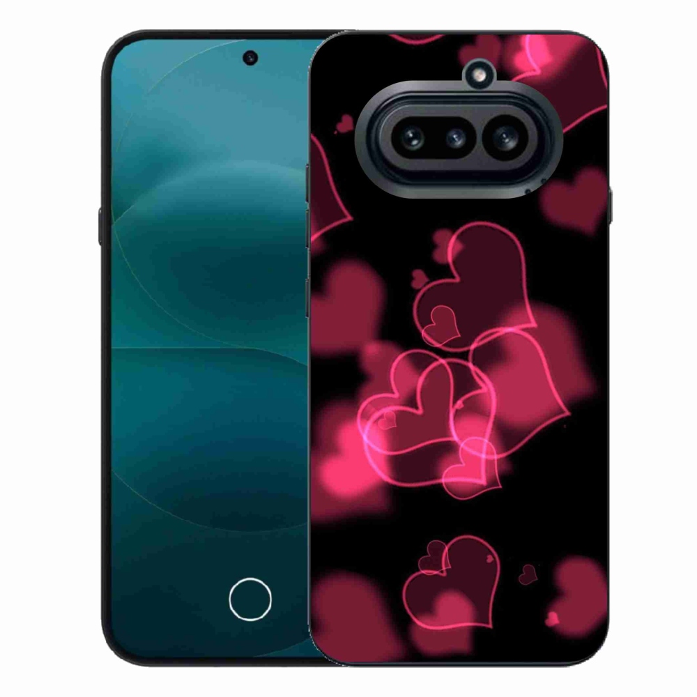 Gelový kryt mmCase na Nothing Phone (4a) - červená srdíčka