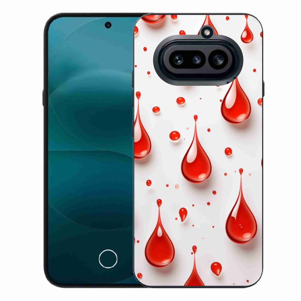 Gelový kryt mmCase na Nothing Phone (4a) - červené kapky
