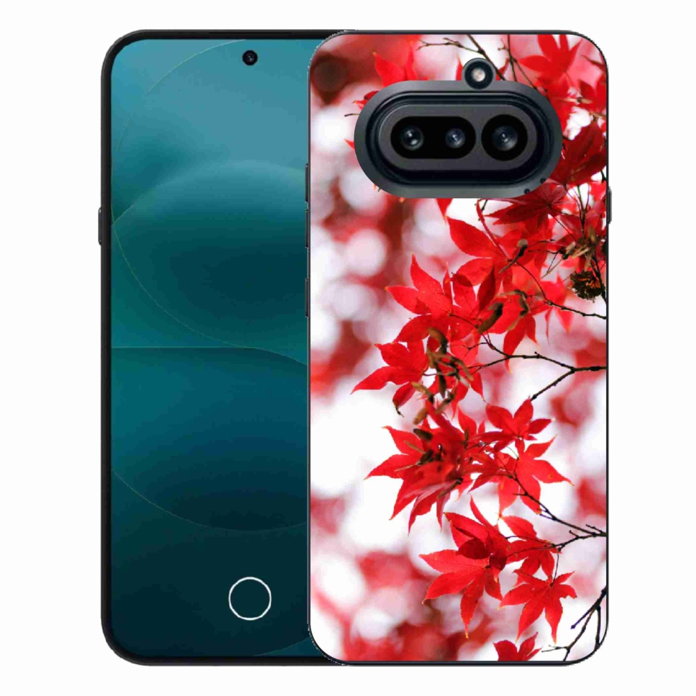 Gelový kryt mmCase na Nothing Phone (4a) - červené listy