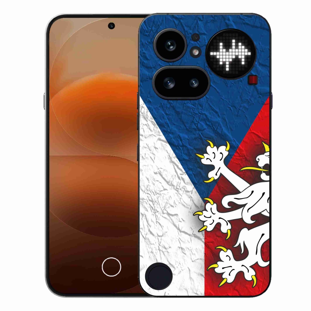 Gelový kryt mmCase na Nothing Phone (4a) - česká vlajka 1