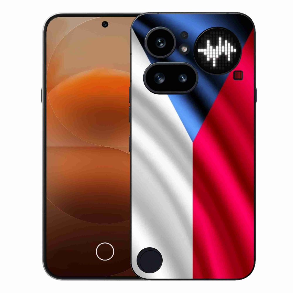Gelový kryt mmCase na Nothing Phone (4a) - česká vlajka