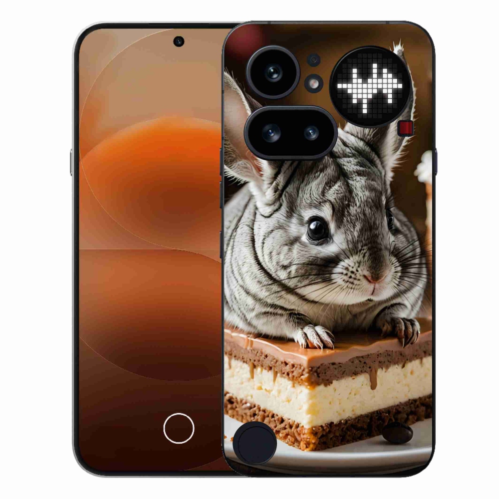 Gelový kryt mmCase na Nothing Phone (4a) - činčila