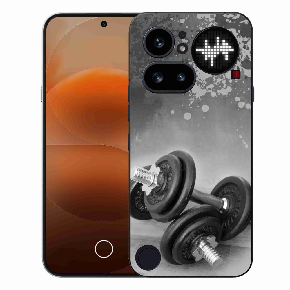 Gelový kryt mmCase na Nothing Phone (4a) - činky 1