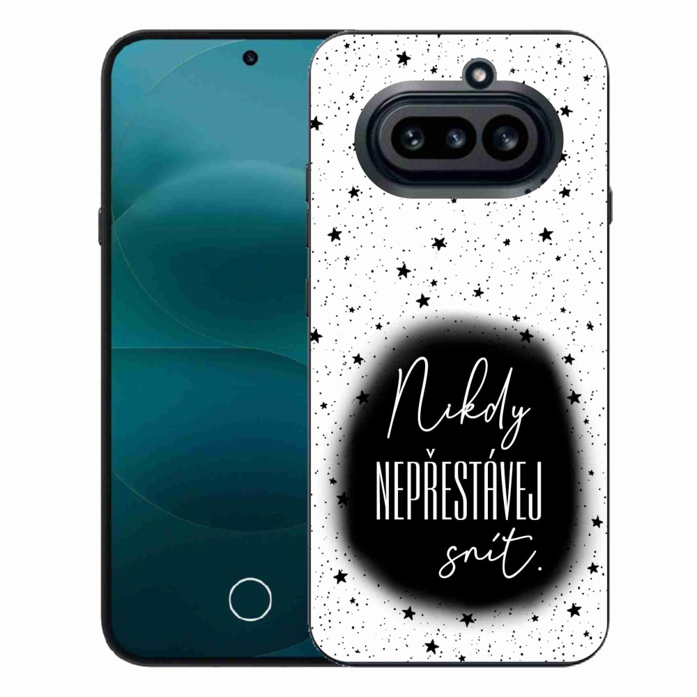 Gelový kryt mmCase na Nothing Phone (4a) - citát 1 černobílé pozadí