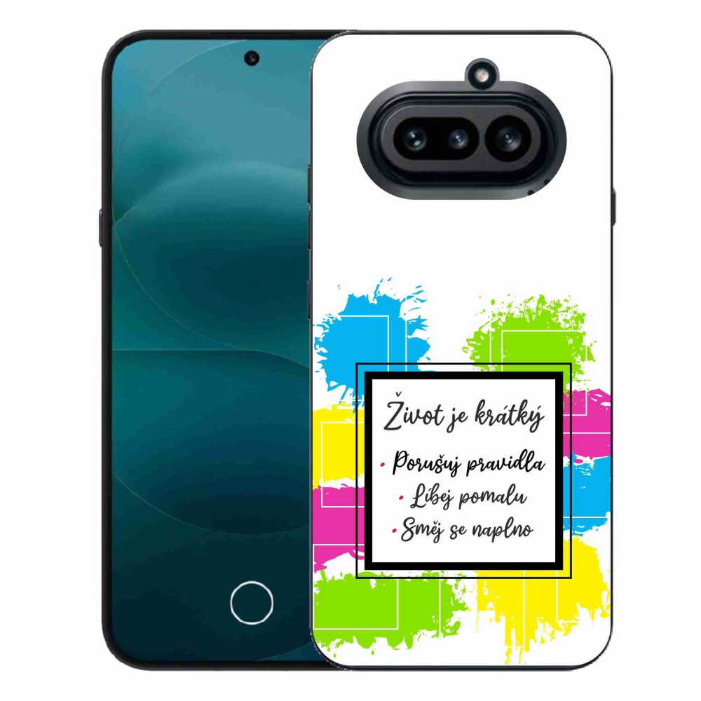Gelový kryt mmCase na Nothing Phone (4a) - citát 5 bílé pozadí