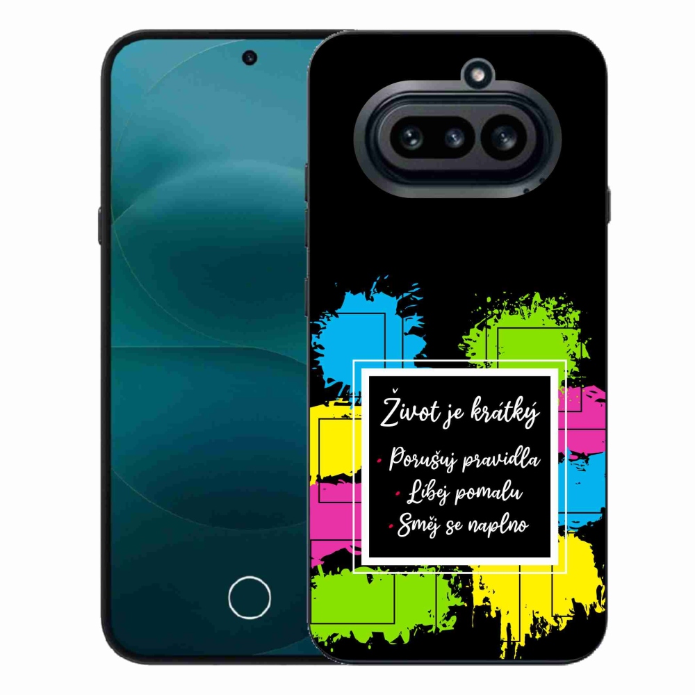 Gelový kryt mmCase na Nothing Phone (4a) - citát 5 černé pozadí