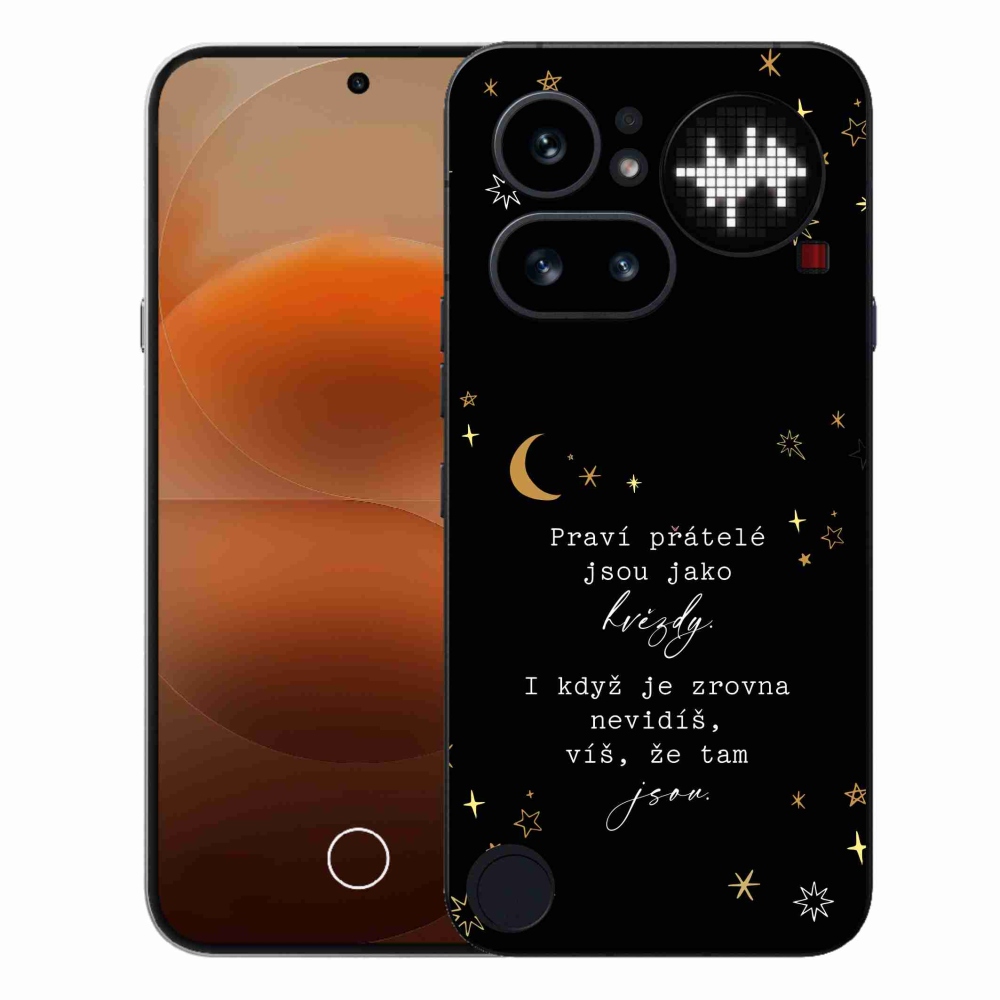 Gelový kryt mmCase na Nothing Phone (4a) - citát 6 černé pozadí