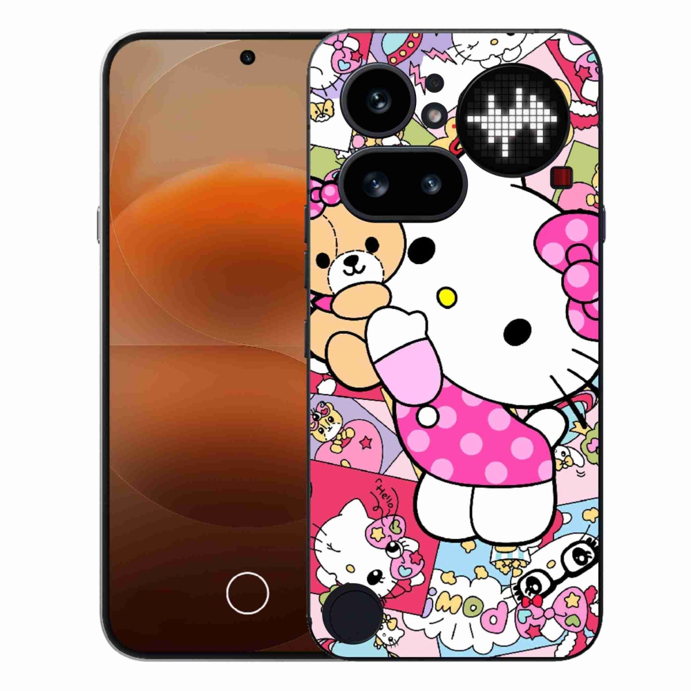Gelový kryt mmCase na Nothing Phone (4a) - cute kitty