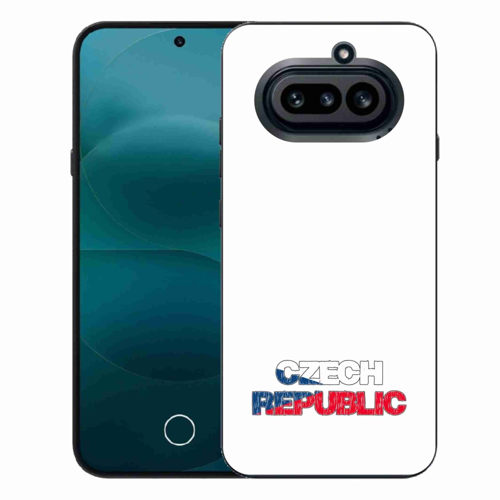 Gelový kryt mmCase na Nothing Phone (4a) - Czech Republic bílé pozadí