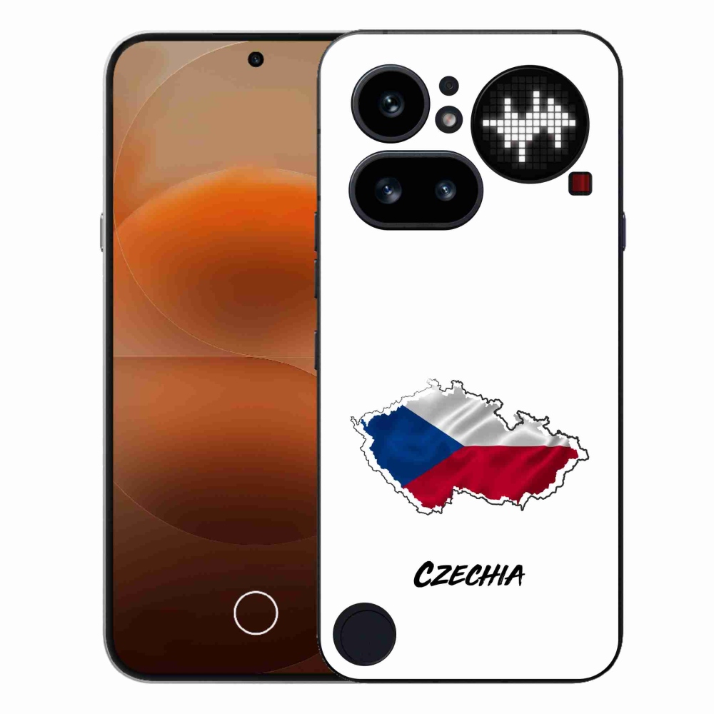 Gelový kryt mmCase na Nothing Phone (4a) - Czechia bílé pozadí