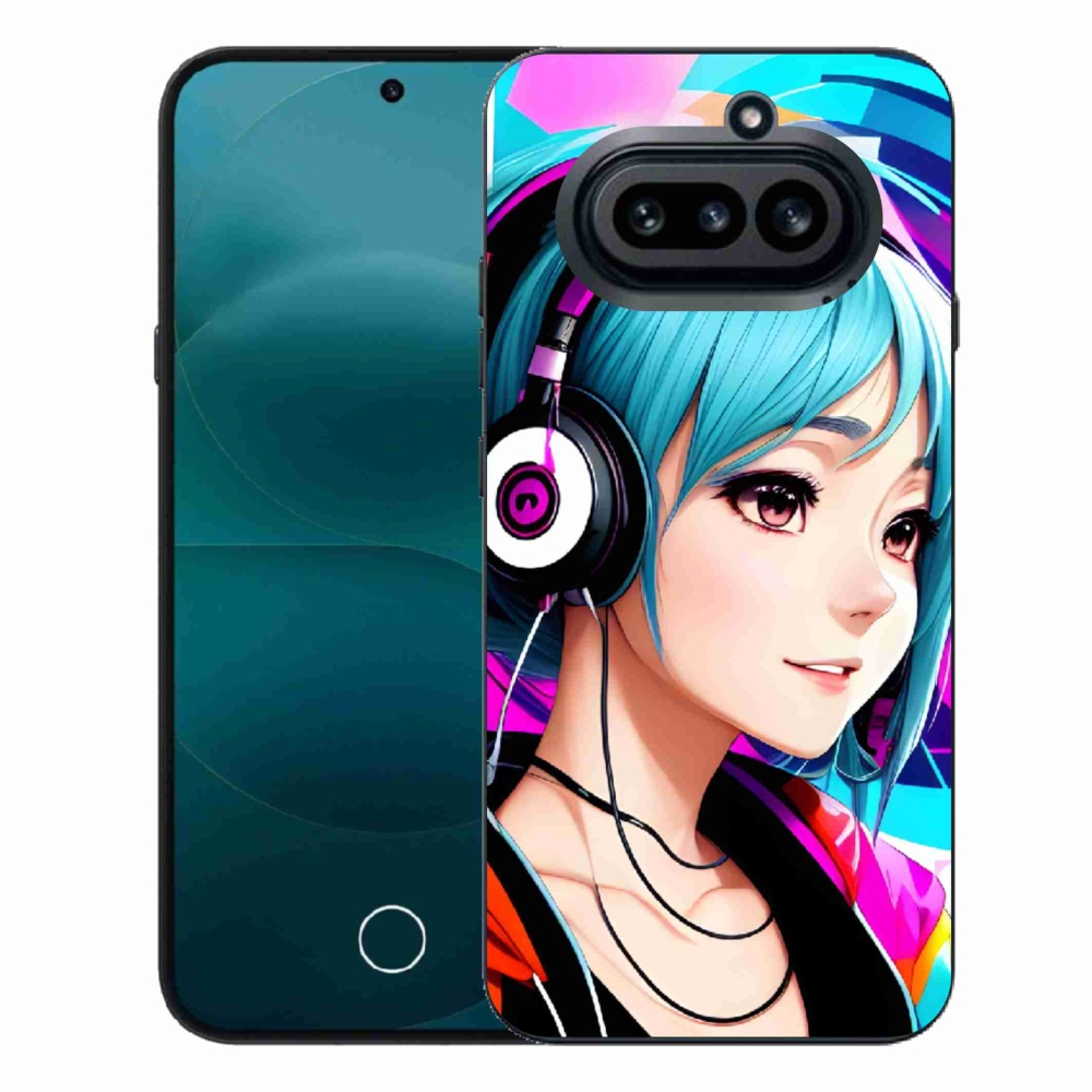 Gelový kryt mmCase na Nothing Phone (4a) - dívka se sluchátky