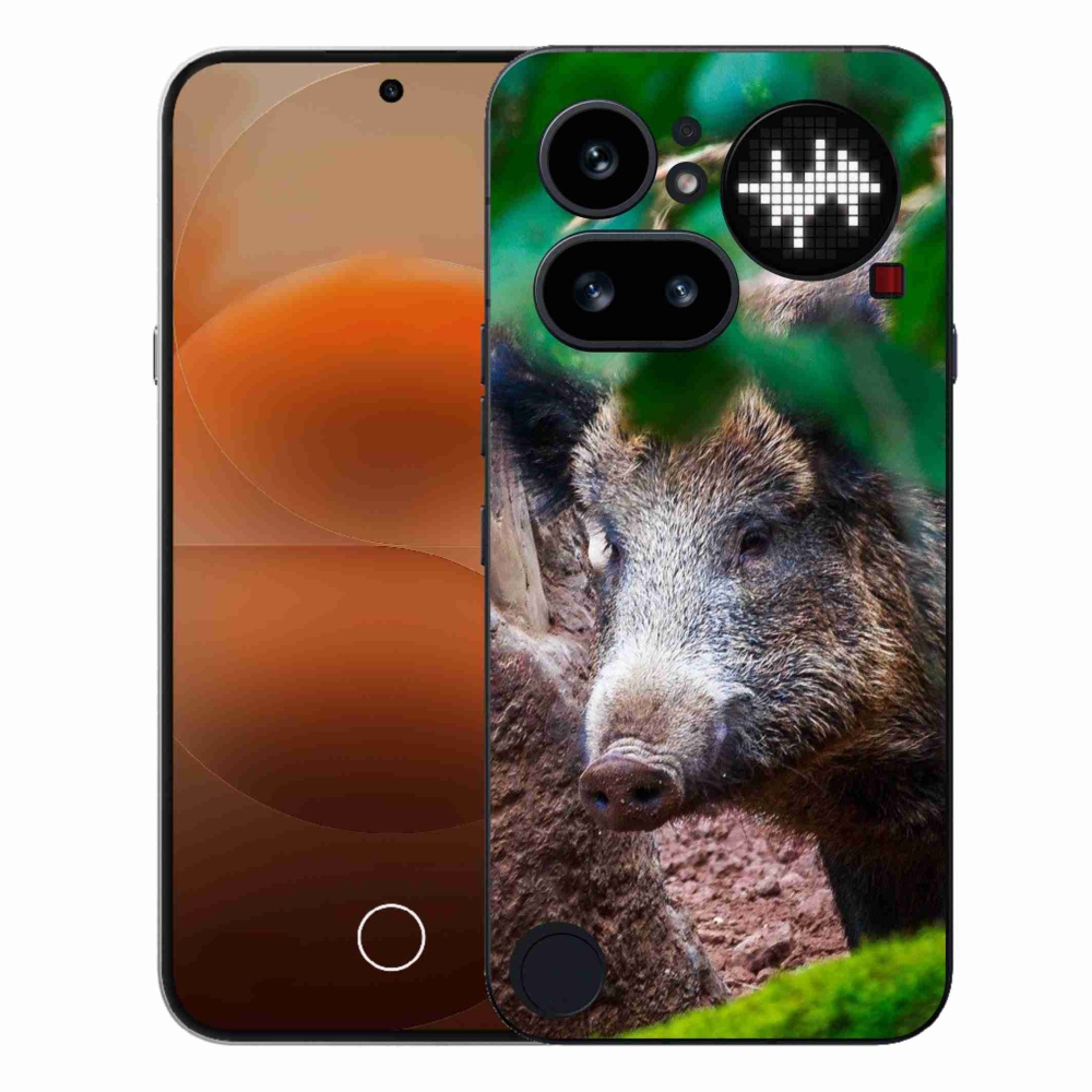 Gelový kryt mmCase na Nothing Phone (4a) - divoké prase