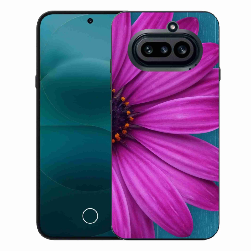 Gelový kryt mmCase na Nothing Phone (4a) - fialová kopretina