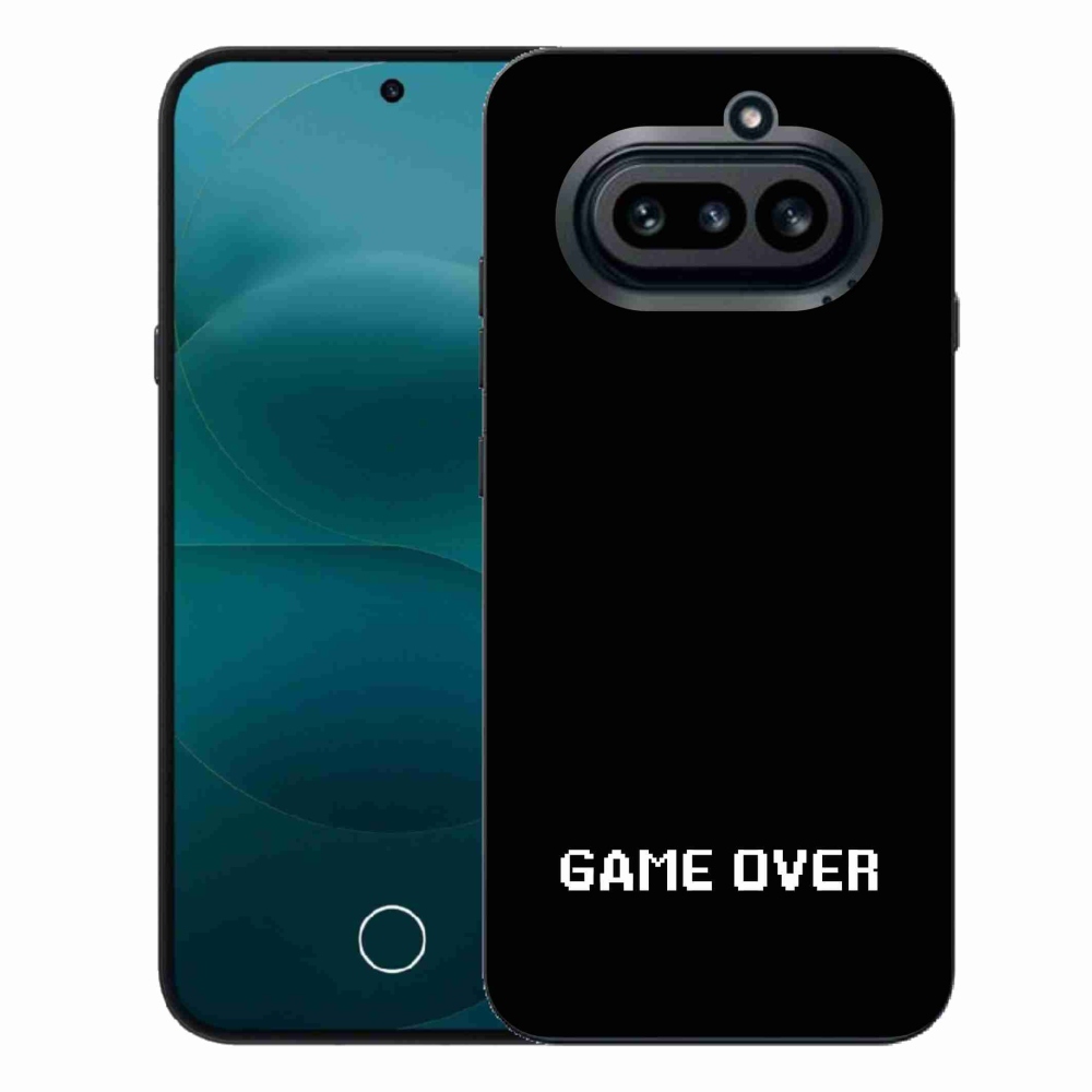 Gelový kryt mmCase na Nothing Phone (4a) - game over černé pozadí