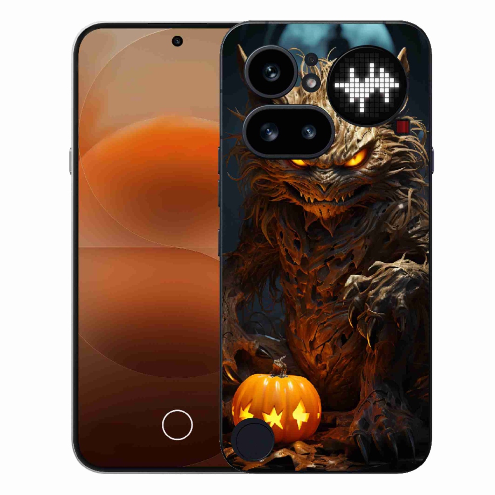Gelový kryt mmCase na Nothing Phone (4a) - halloweenská příšera