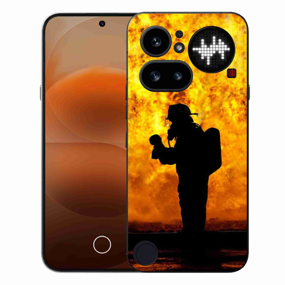 Gelový kryt mmCase na Nothing Phone (4a) - hasič