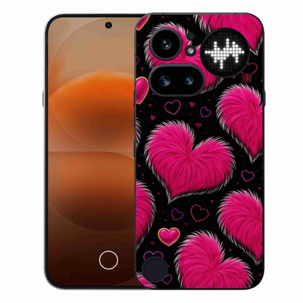 Gelový kryt mmCase na Nothing Phone (4a) - hebká srdce
