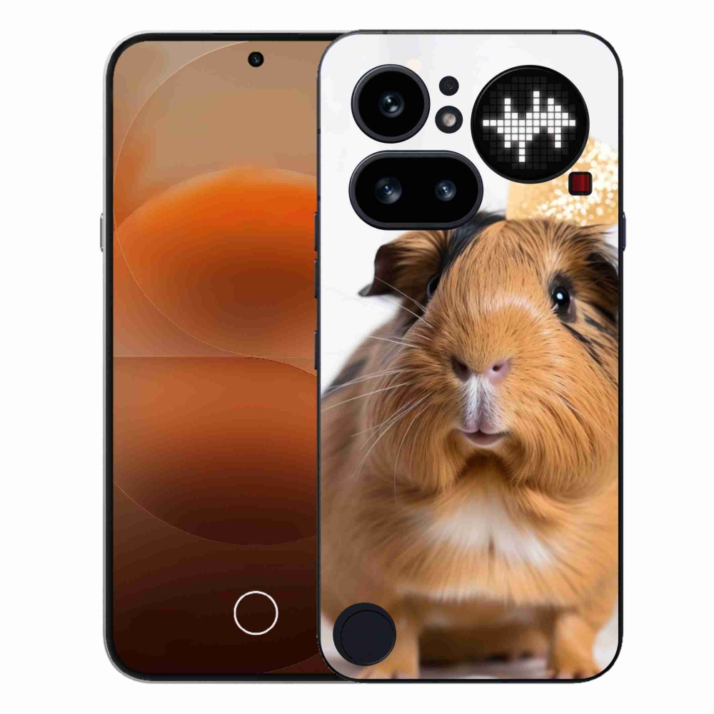 Gelový kryt mmCase na Nothing Phone (4a) - hnědé morče