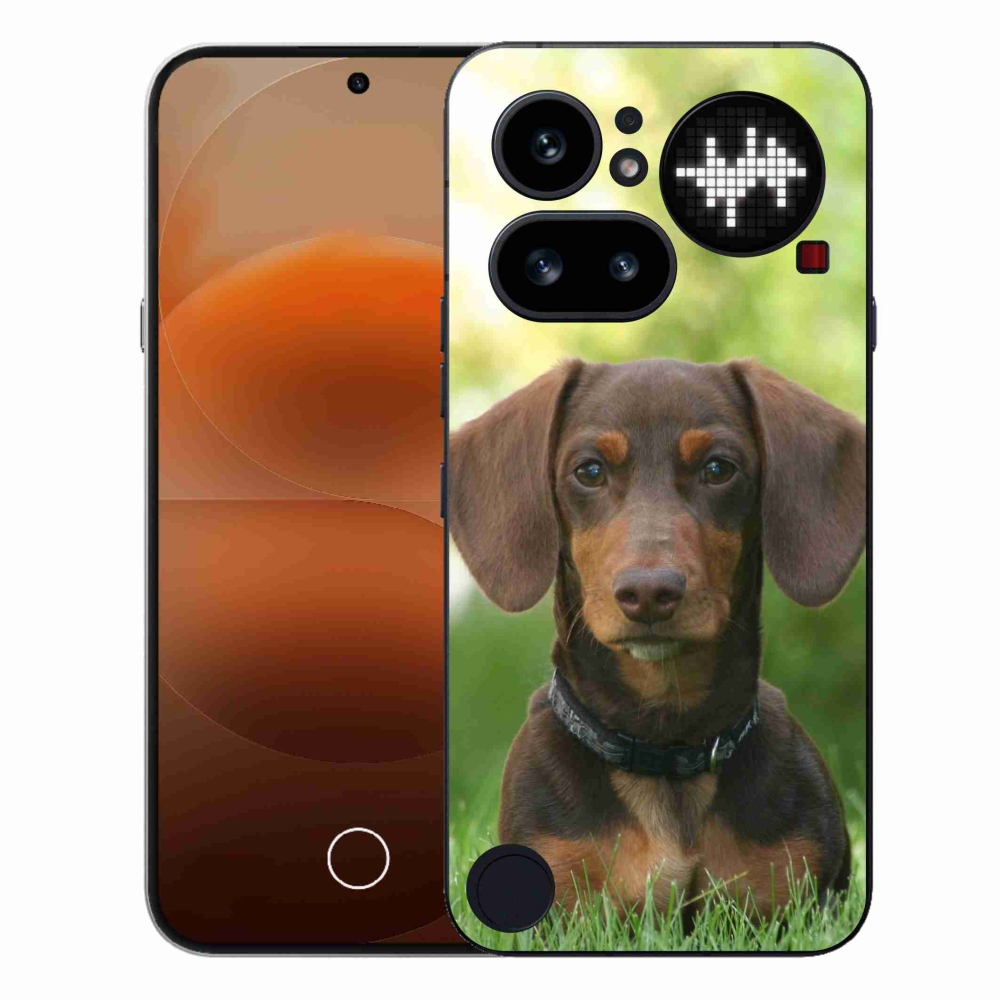 Gelový kryt mmCase na Nothing Phone (4a) - hnědý jezevčík