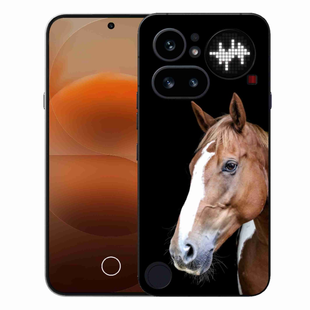 Gelový kryt mmCase na Nothing Phone (4a) - hnědý kůň 3
