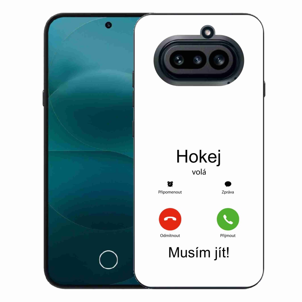 Gelový kryt mmCase na Nothing Phone (4a) - hokej volá bílé pozadí