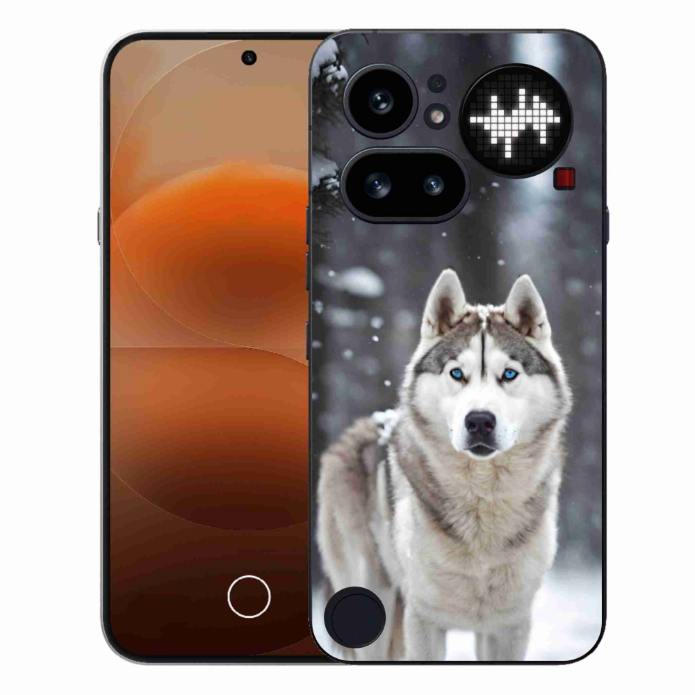 Gelový kryt mmCase na Nothing Phone (4a) - husky 2