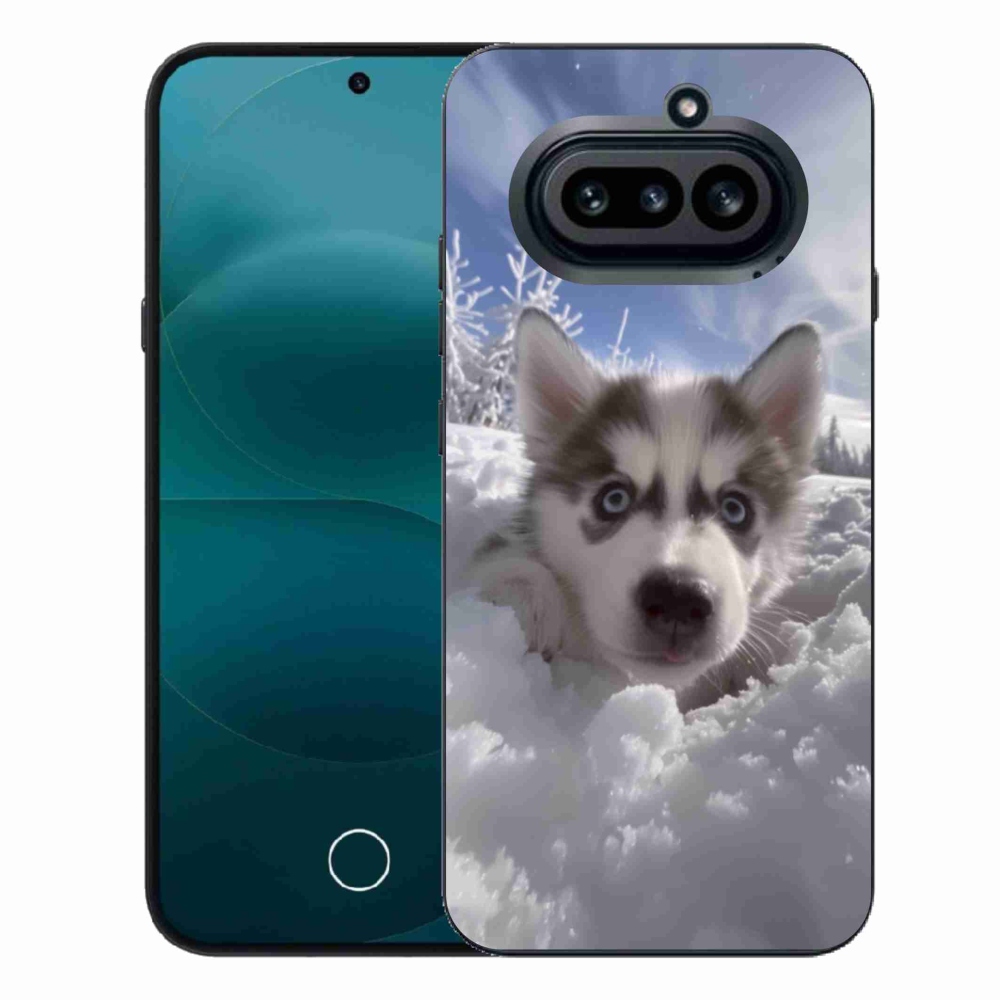 Gelový kryt mmCase na Nothing Phone (4a) - husky ve sněhu