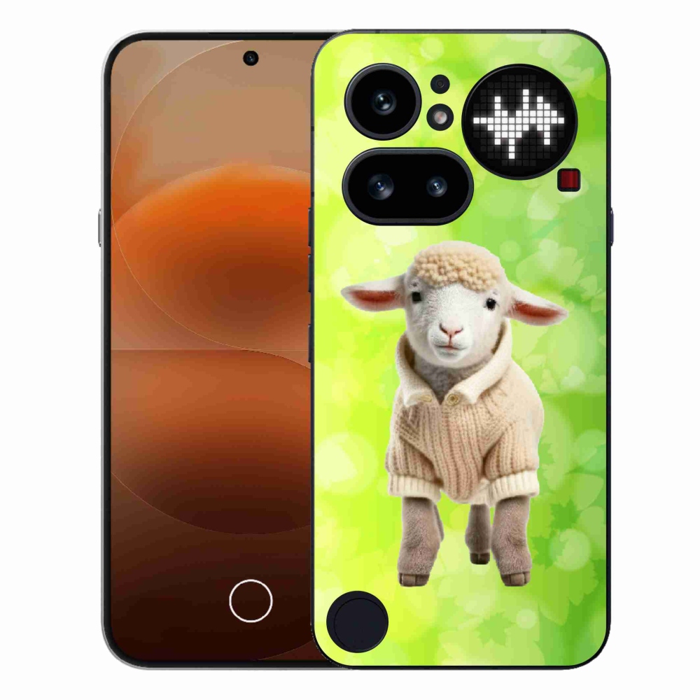 Gelový kryt mmCase na Nothing Phone (4a) - jehně ve svetru