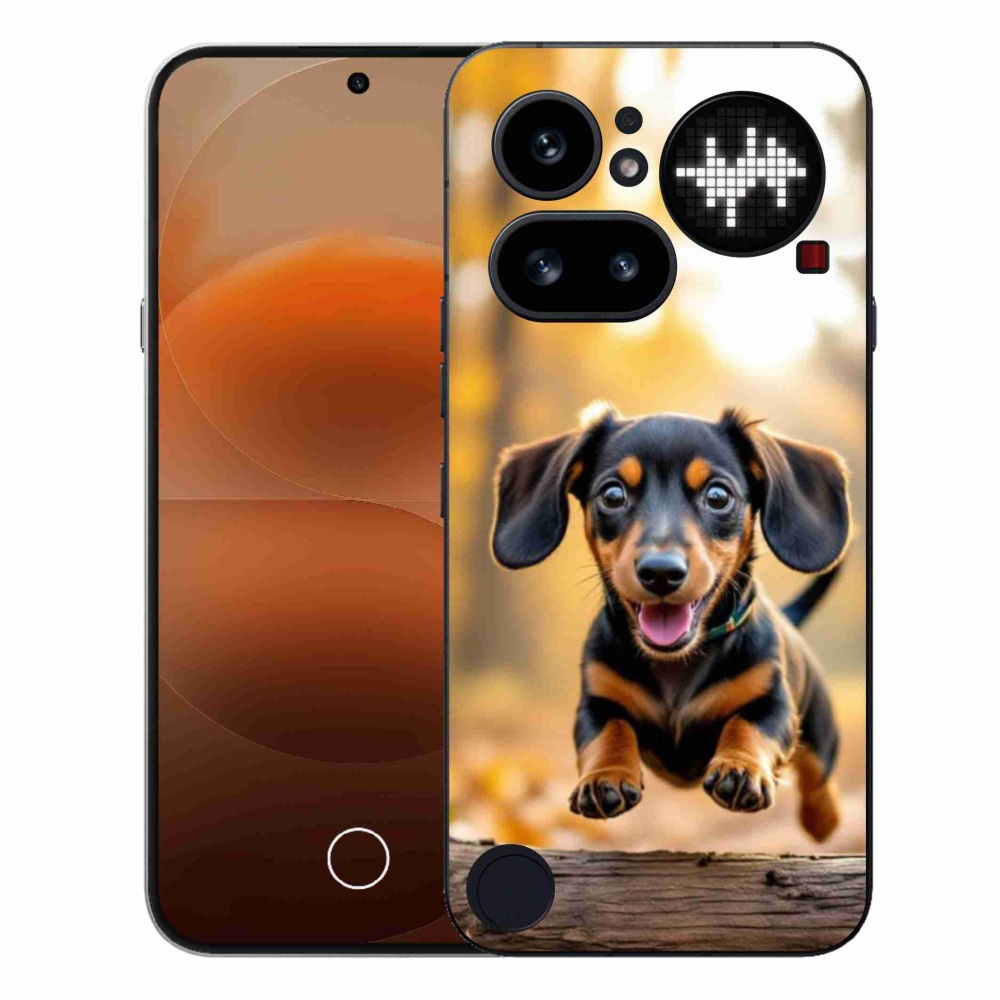 Gelový kryt mmCase na Nothing Phone (4a) - jezevčík 2