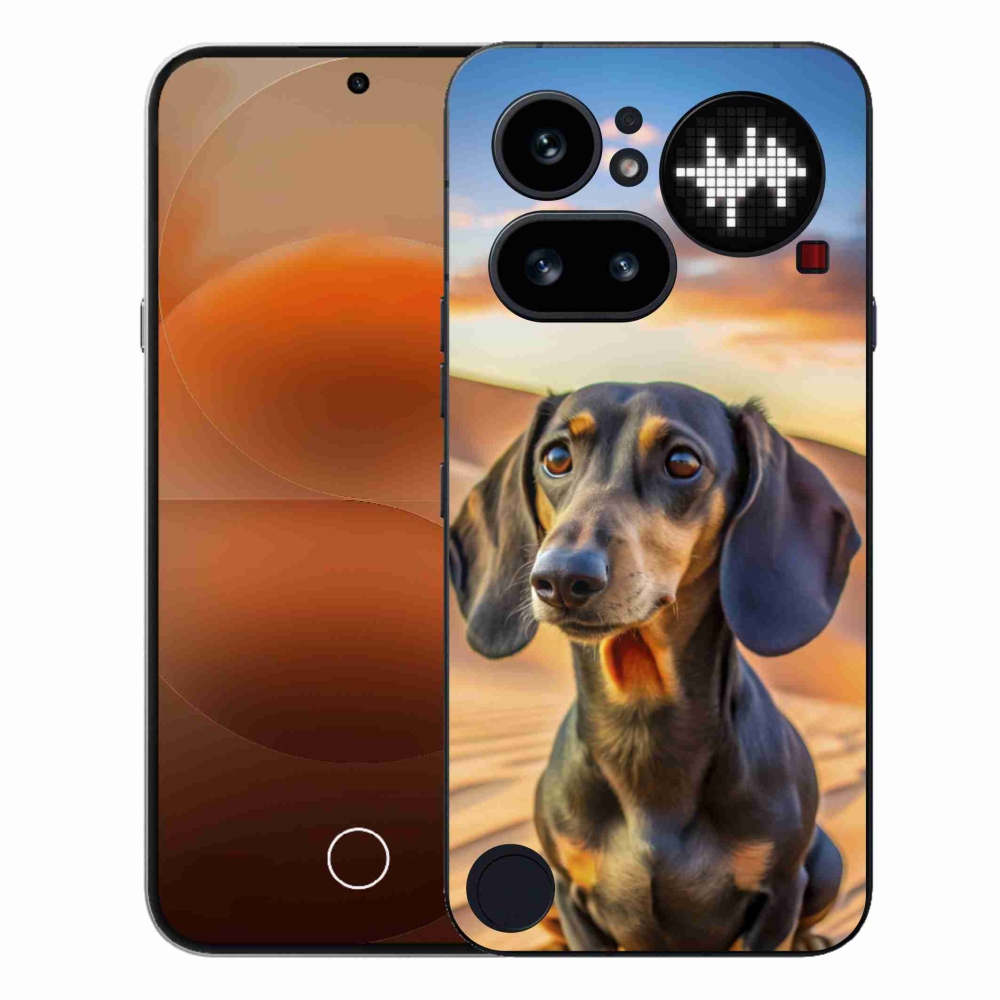 Gelový kryt mmCase na Nothing Phone (4a) - jezevčík 3 