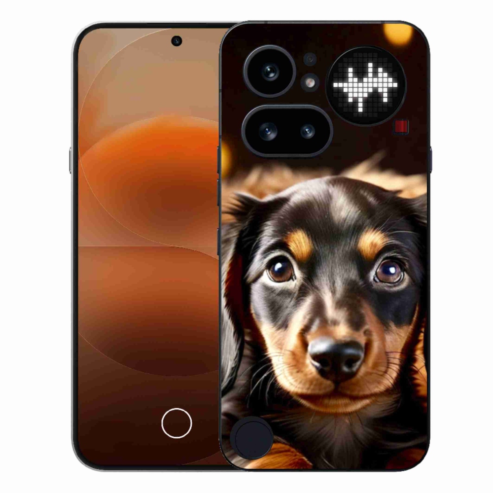 Gelový kryt mmCase na Nothing Phone (4a) - jezevčík