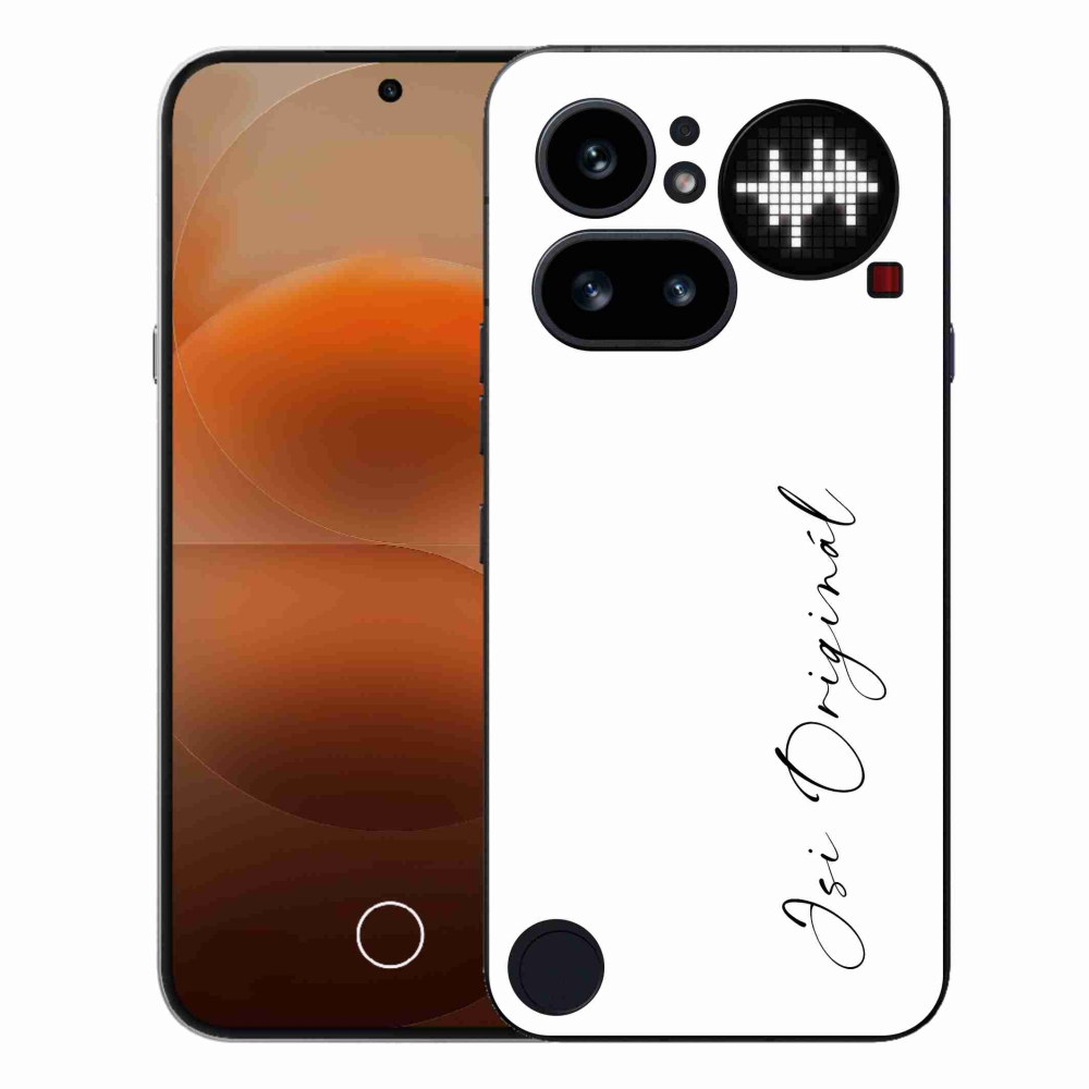 Gelový kryt mmCase na Nothing Phone (4a) - jsi originál bílé pozadí