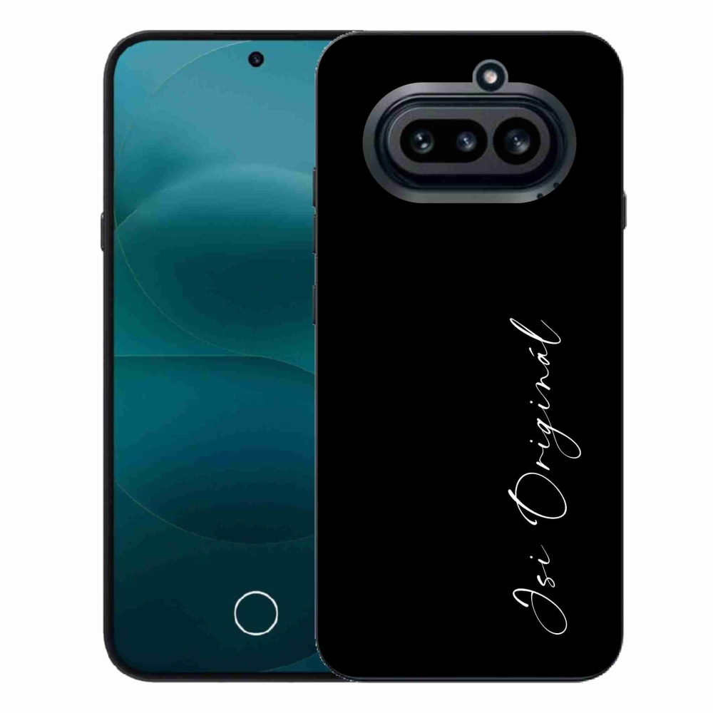 Gelový kryt mmCase na Nothing Phone (4a) - jsi originál černé pozadí