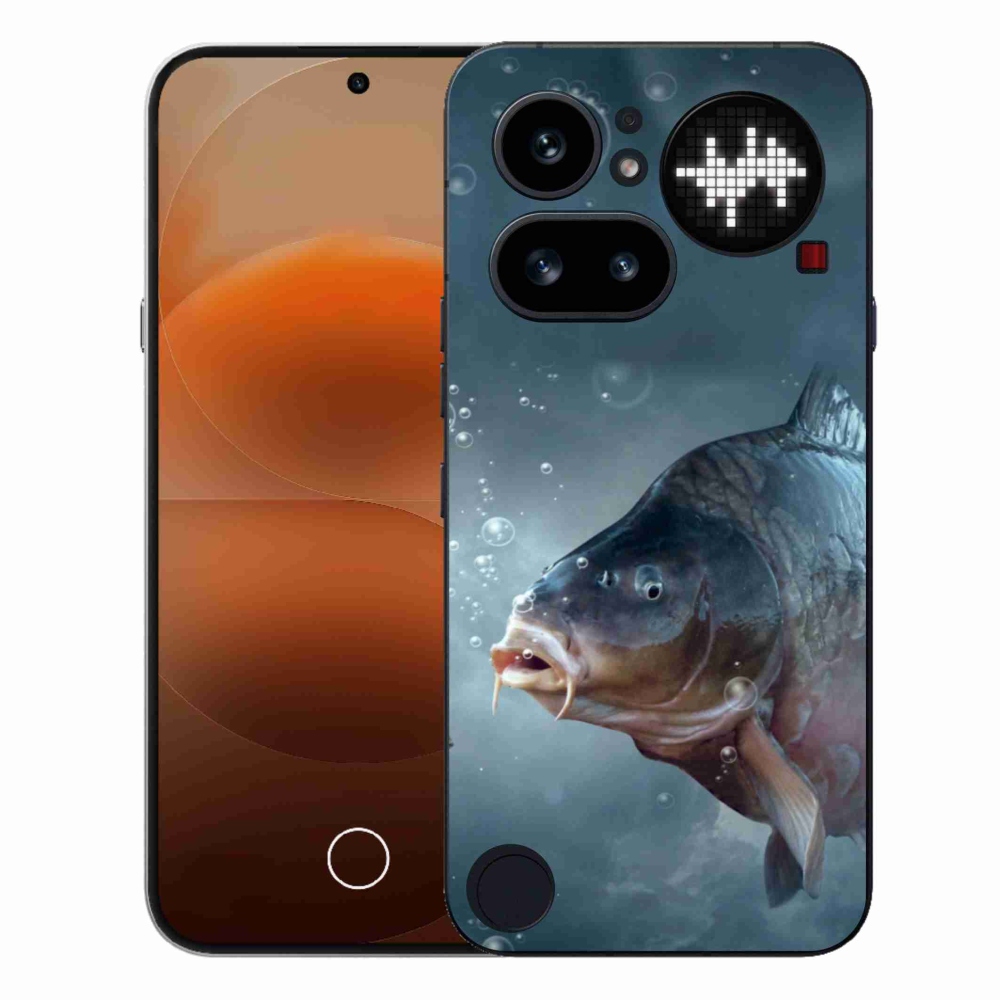 Gelový kryt mmCase na Nothing Phone (4a) - kapr a bublinky