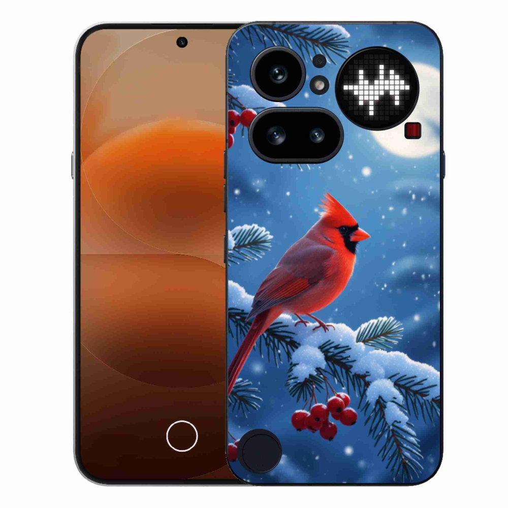 Gelový kryt mmCase na Nothing Phone (4a) - kardinál červený