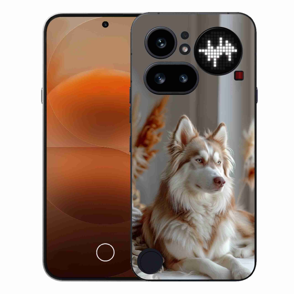 Gelový kryt mmCase na Nothing Phone (4a) - klidný sibiřský husky